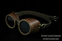 goggles leather Brown Leather Goggles – Detroit Leather Company