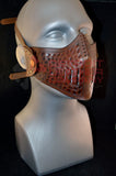 Hammered Leather Lower Face Masks
