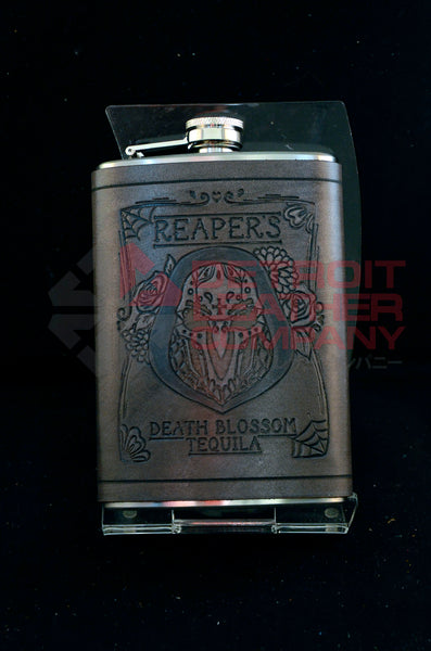 Death Blossom Tequila Flask