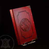 Gallifreyan Red Leather Covered Book